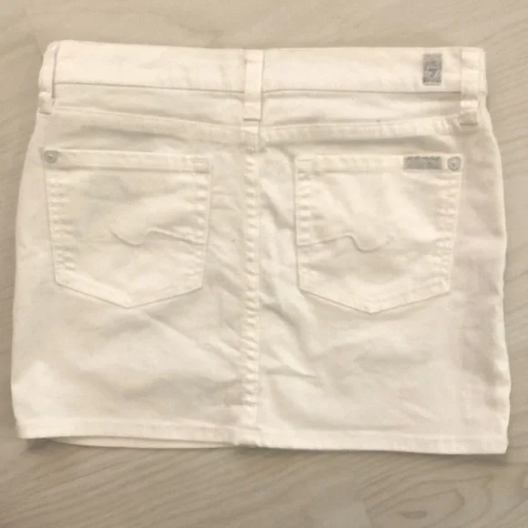 7 for all mankind Jean Mini Skirt - Picture 2 of 7